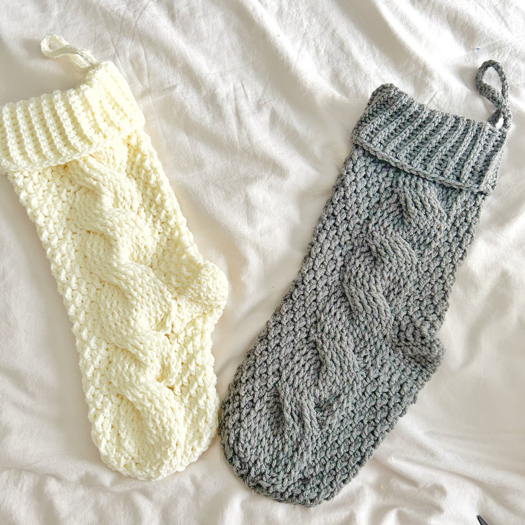 Cable Knit Stocking (Ready To Ship)