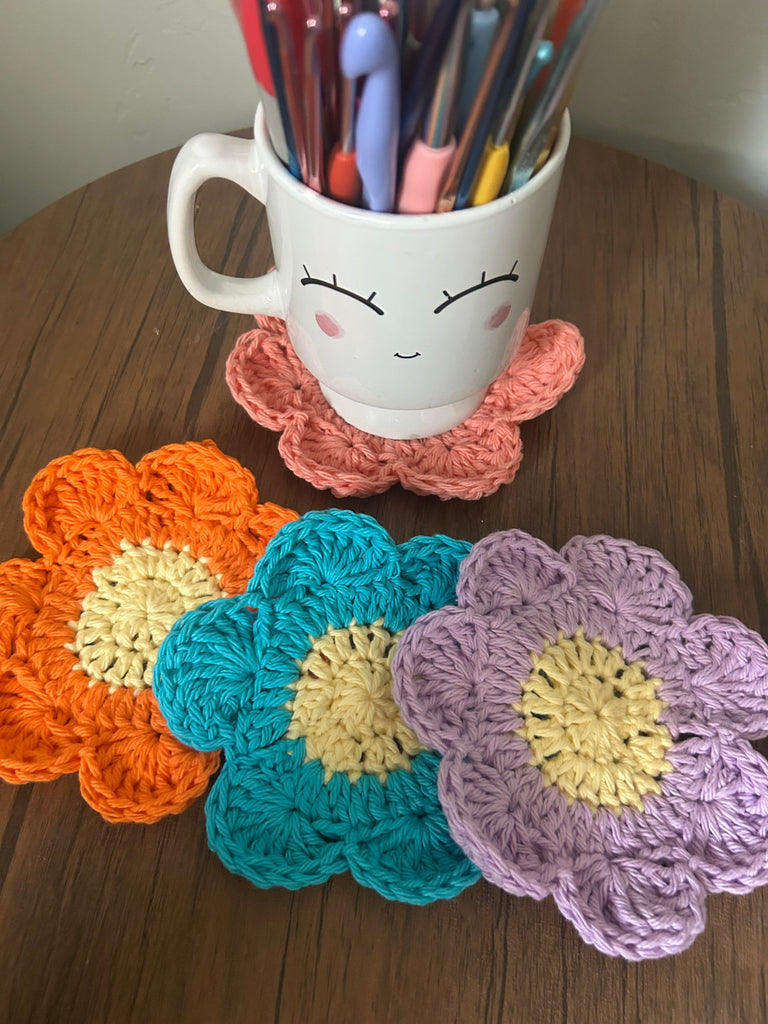 Flower Coasters