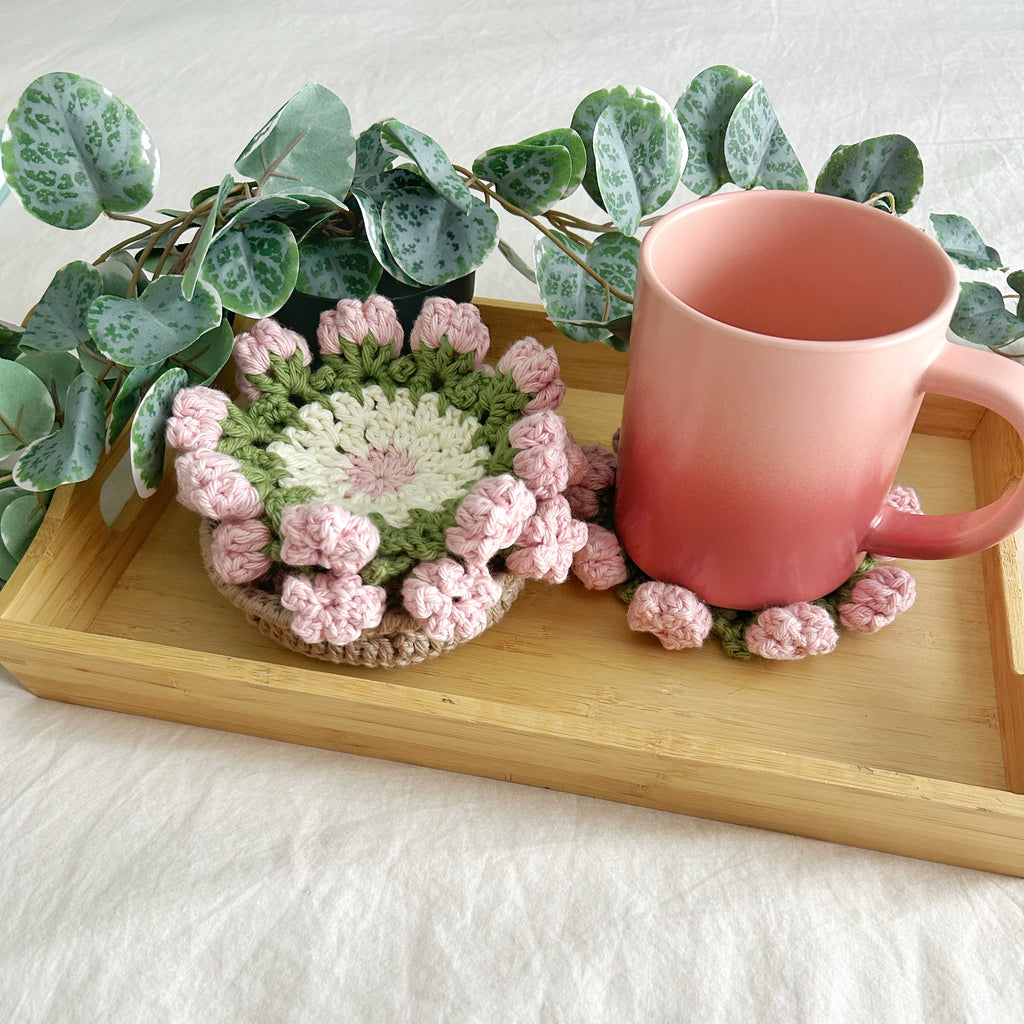 Flower Pot Coaster Set