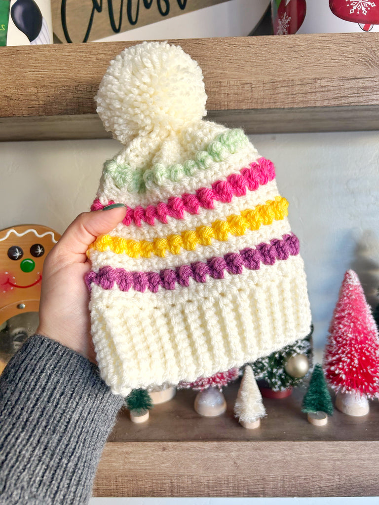 Mesh and Berry Hat