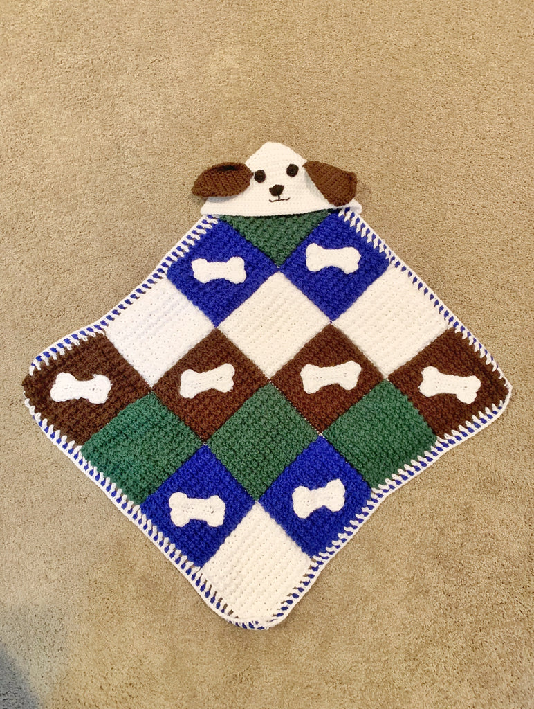 Puppy Hooded Blanket