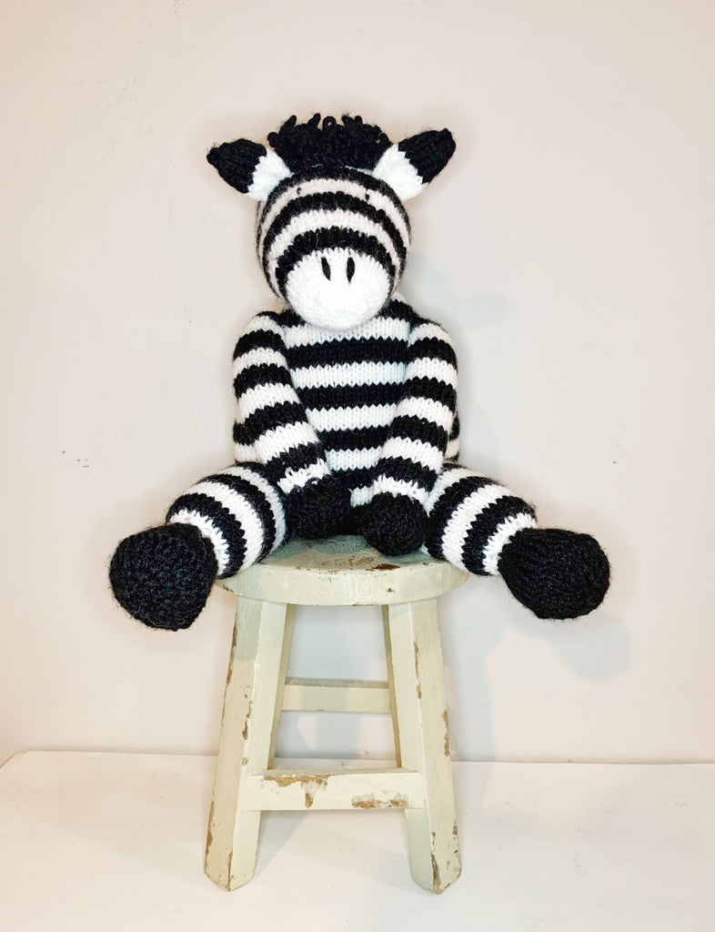 Knitted Zebra